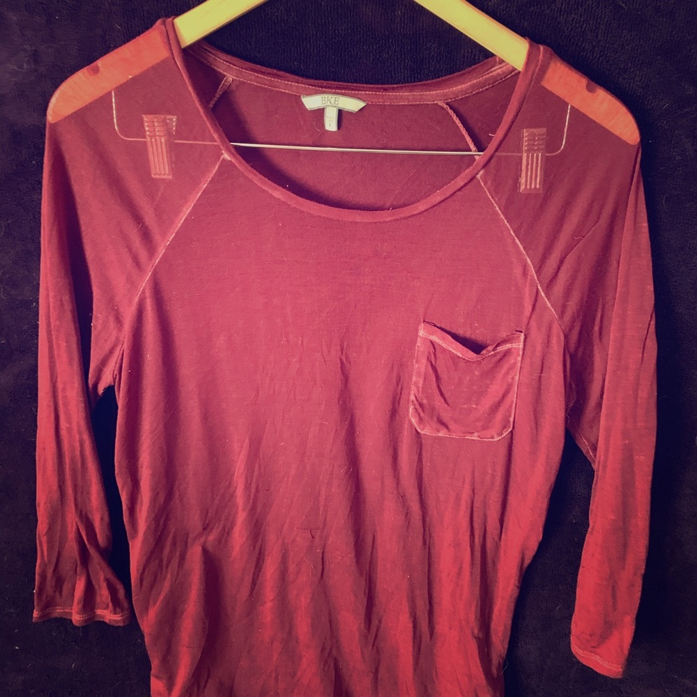 Red see through top